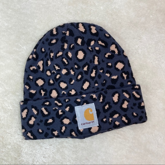 Carhartt Leopard Print Beanie Nwot 
